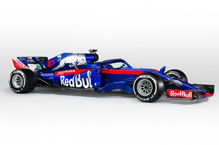 トロロッソ ホンダがf1マシン Str13 初公開 ボディに光る Honda Hybrid Newcar Design