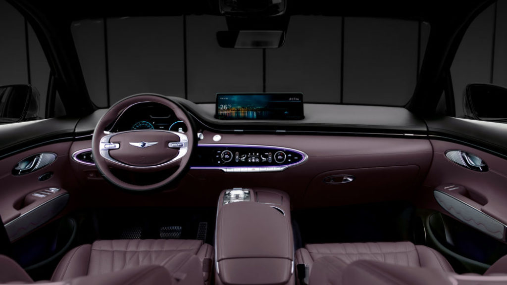 Genesis-GV70-interior-purple - NEWCAR-DESIGN